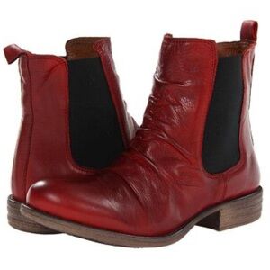 Miz Mooz Red Ankle Boots